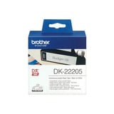 Brother Endlos-Etikett (Papier) DK-22205, Schriftband weiß