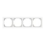 Busch-Jaeger Abdeckrahmen vierfach, Abdeckung weiß, Retail