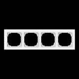 Busch-Jaeger Abdeckrahmen vierfach, Abdeckung weiß, Retail