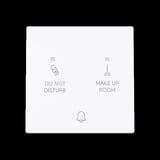 Busch-Jaeger Klingeltaster Do Not Disturb Make Up Room Flureinheit 24 Volt weiß, Retail