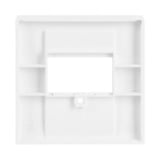 Busch-Jaeger Zentralscheibe Daten- und Sprachanschluss für Universal-Anschluss-Einheiten und Lautsprecher, Abdeckung weiß (glänzend), Retail