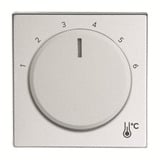Busch-Jaeger Zentralscheibe Temperatur rund, Thermostat aluminium, Retail