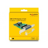 DeLOCK PCI Express x1 Karte zu 6 x extern + 1 x intern USB 5, USB-Controller 