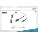 Digitus USB 2.0 Anschlusskabel USB-A (Stecker) > Micro-USB (Stecker) schwarz, 1 Meter