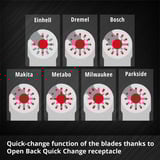 EINHELL Multitool-Set 70-teilig, in XXL-PLUS-CASE, Sägeblatt-Satz für Multifunktionswerkzeuge