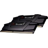 G.Skill DIMM 64 GB DDR4-3600 (2x 32 GB) Dual-Kit, Arbeitsspeicher schwarz, F4-3600C18D-64GVK, Ripjaws V, INTEL XMP