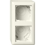 Gira Aufputzgehäuse 2-fach mit Rahmen Standard 55 creme, Retail