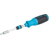 Hazet Bit Ratschen-Schraubendreher 811R-3, Bit-Satz blau/schwarz, mit integriertem Magazin