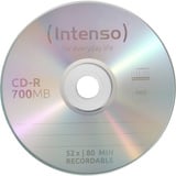 Intenso CD-R 700 MB, CD-Rohlinge 52fach, 50 Stück