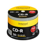 Intenso CD-R 700 MB, CD-Rohlinge 52fach, 50 Stück
