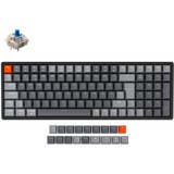 Keychron K4 Version 2, Gaming-Tastatur schwarz/grau, DE-Layout, Gateron Blue, Aluminiumrahmen, RGB