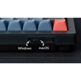 Keychron V2, Gaming-Tastatur schwarz/blaugrau, DE-Layout, Keychron K Pro Brown, Hot-Swap, RGB