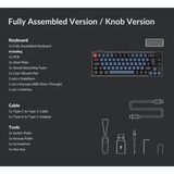 Keychron V2, Gaming-Tastatur schwarz/blaugrau, DE-Layout, Keychron K Pro Brown, Hot-Swap, RGB