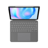 Logitech Combo Touch, Tastatur grau, DE-Layout, Scherenmechanik, für iPad Air 13" (M2 und M3)