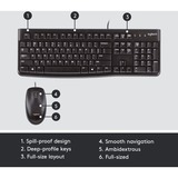 Logitech Desktop MK120, Desktop-Set schwarz, DE-Layout