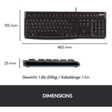 Logitech Desktop MK120, Desktop-Set schwarz, DE-Layout