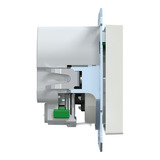 Merten Schutzkontakt-Steckdose Typ F mit USB Ladegerät und Schraubbefestigung MEG2367-0319 weiß (glänzend), Retail