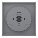 Merten Zentralplatte eds mit Drehknopf Typ MEG5250-6036 für Dimmer, lackierter Thermoplast edelstahl, Retail