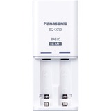 Panasonic Ladegerät eneloop Compact Charger BQ-CC50 weiß, inkl. 2x Mignon AA 1,2V