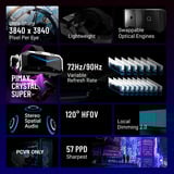 Pimax Crystal Super 57PPD, VR-Brille schwarz