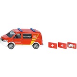 SIKU SUPER VW T6 Notarztwagen, Modellfahrzeug rot/weiß