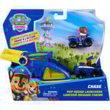 Spin Master Paw Patrol - Pup Squad Launcher mit Chase und Ryder Fahrzeugen, Spielfahrzeug 