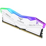 Team Group DIMM 48 GB DDR5-6400 (2x 24 GB) Dual-Kit, Arbeitsspeicher weiß, FF4D548G6400HC32ADC01, DELTA RGB, INTEL XMP, AMD EXPO