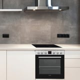 Telefunken B-HS-75-I-I, Herdset schwarz/edelstahl