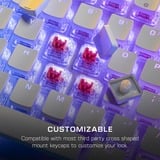 Turtle Beach Vulcan II, Gaming-Tastatur aluminium (gebürstet)/weiß, DE-Layout, TITAN II Red