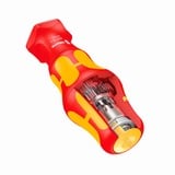 Wera 827 T i VDE Kraftform Turbo Handhalter, Schraubendreher rot/gelb, für Wera VDE-Wechselklingen
