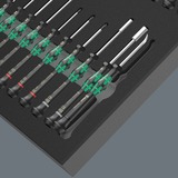 Wera 9715 Schaumstoffeinlage Kraftform Micro Set 1 9715, Schraubendreher schwarz/grün, für Tool Rebel Werkstattwagen