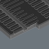 Wera 9715 Schaumstoffeinlage Kraftform Micro Set 1 9715, Schraubendreher schwarz/grün, für Tool Rebel Werkstattwagen