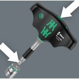 Wera Kraftform Kompakt 400 RA Set 2, mit Ratschenfunktion, Steckschlüssel schwarz/grün, 1/4", 9-teilig, mit Kugelsicherung