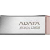 ADATA UR350 128 GB, USB-Stick nickel/braun, USB-A 3.2 Gen 1 (5 Gbit/s)