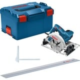 Bosch Handkreissäge GKS 55+ GCE Professional blau, 1.350 Watt, L-BOXX, Führungsschiene FSN 1400