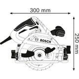 Bosch Professional Handkreissäge GKS 55+ GCE Professional blau, 1.350 Watt, L-BOXX, Führungsschiene FSN 1400