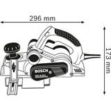 Bosch Professional Hobel GHO 40-82 C Professional, Elektrohobel blau/schwarz, L-BOXX, 850 Watt