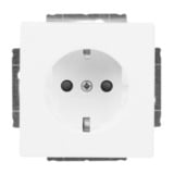 Busch-Jaeger Steckdosen-Einsatz Schutzkontakt Steckdose mit erhöhtem Berührungsschutz Typ F 16 Ampere 250 Volt weiß (matt), Retail