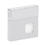 Busch-Jaeger Zentralscheibe mit Beschriftungsfeld, Abdeckung weiß (glänzend), Retail