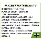 COBI Panzer V Panther Ausf. G "Pudel", Konstruktionsspielzeug Maßstab 1:28