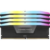 Corsair DIMM 96 GB DDR5-6400 (4x 24 GB) Quad-Kit, Arbeitsspeicher schwarz, CMH96GX5M4X6400C32, Vengeance RGB, INTEL XMP
