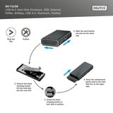 Digitus DA-71158 USB M.2 SSD , Laufwerksgehäuse aluminium, NVMe 40Gbps USB 4.0