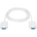 Digitus Serielles Datatransfer Anschlusskabel, D-Sub9 (Stecker) > D-Sub9 (Stecker) beige, 2 Meter