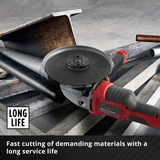 EINHELL Trennscheibe dünn, Ø 230 x 2,0mm, 10 Stück für Winkelschleifer