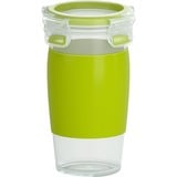 Emsa CLIP & GO Smoothie Mug, Becher grün/transparent, 450ml
