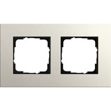 Gira Abdeckrahmen zweifach, Abdeckung grau, Retail