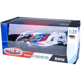 Jamara BMW M Hybrid V8 Diecast, Modellfahrzeug blau/weiß, Maßstab 1:24, inkl. Knopfzellen