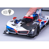 Jamara BMW M Hybrid V8 Diecast, Modellfahrzeug blau/weiß, Maßstab 1:24, inkl. Knopfzellen