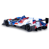Jamara BMW M Hybrid V8 Diecast, Modellfahrzeug blau/weiß, Maßstab 1:24, inkl. Knopfzellen