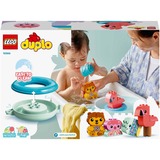 LEGO 10966 DUPLO Badewannenspaß: Schwimmende Tierinsel, Konstruktionsspielzeug 
